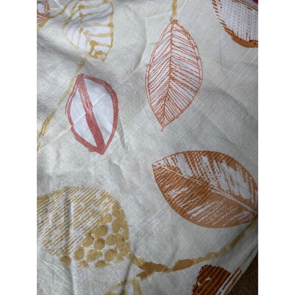 Vintage The Company Store Textured Leaf linen king duvet cover from 2019 - Picture 3 of 12